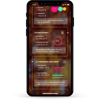 podrs ver si te has pasado con tus gastos o has ahorrado